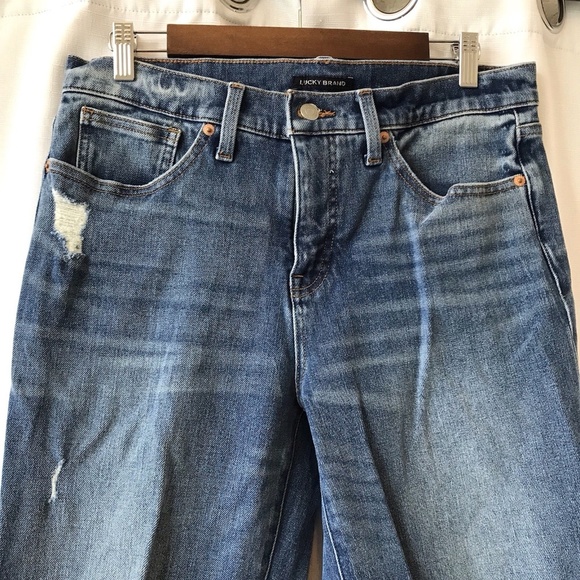 lucky brand jeans mid rise crop mini boot ava 12 31 - Picture 2 of 12